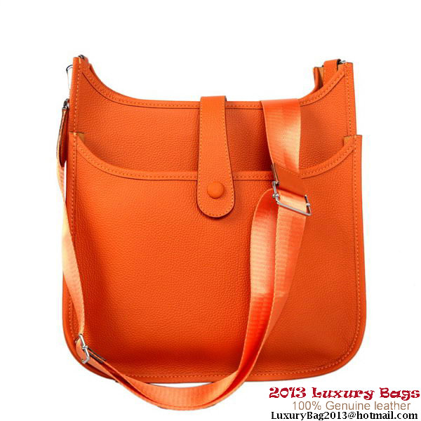 Hermes Evelyn Bag Calf Leather H1188 Orange