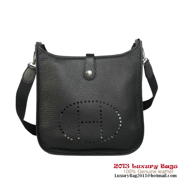 Hermes Evelyn Bag Original Calf Leather H1608 Black