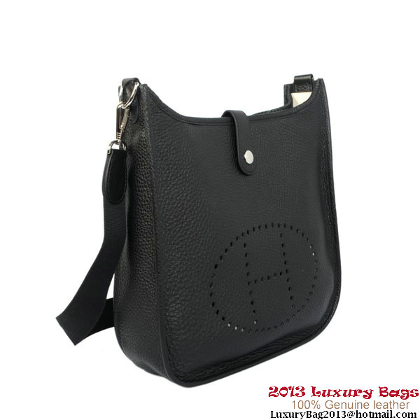 Hermes Evelyn Bag Original Calf Leather H1608 Black