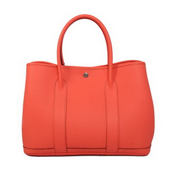 Hermes Garden Party 36CM Bag Calf Leather A1288 Light Red