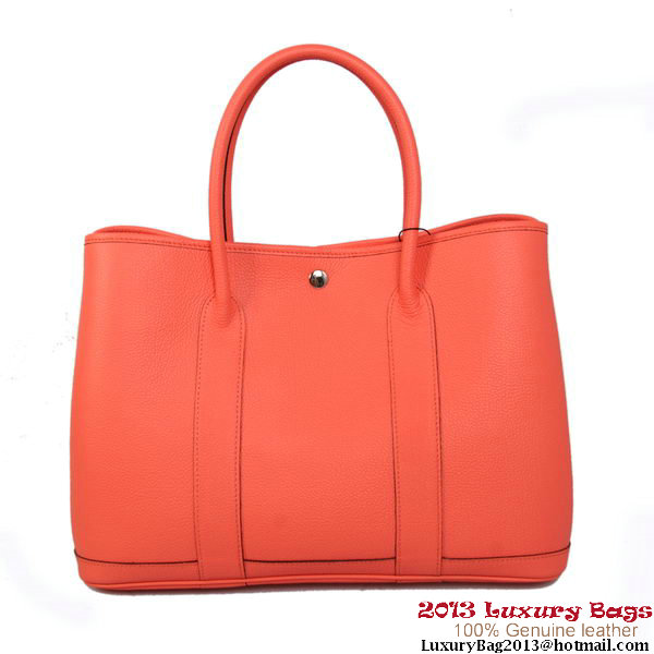 Hermes Garden Party 36CM Bag Calf Leather A1288 Light Red