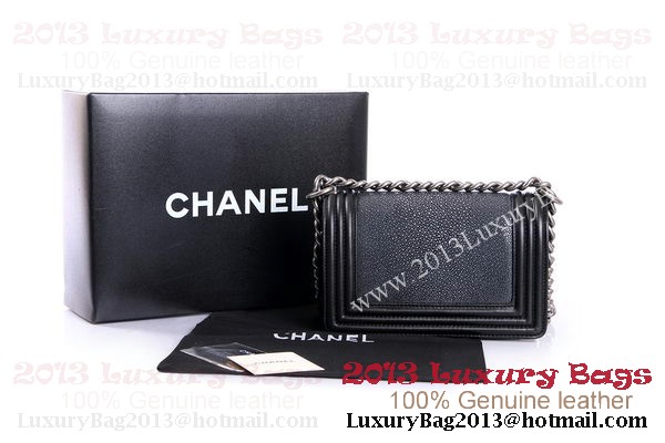 Boy Chanel Flap Shoulder Bag Original Pearl Leather A37006 Black&White