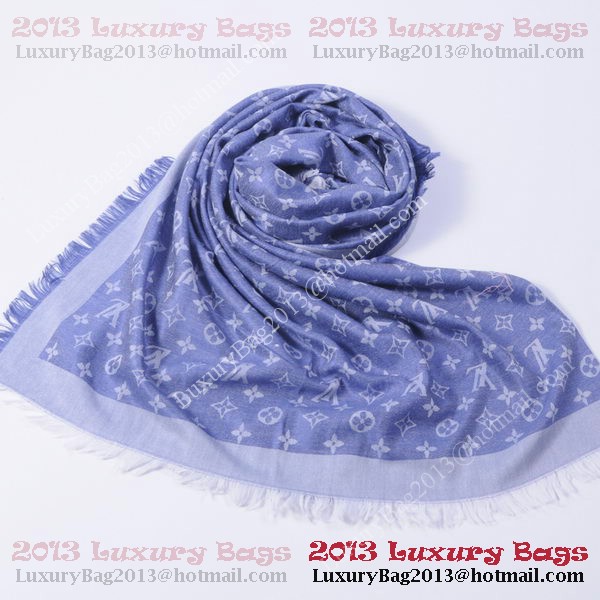 Louis Vuitton Scarves Cotton WJLV091 SkyBlue