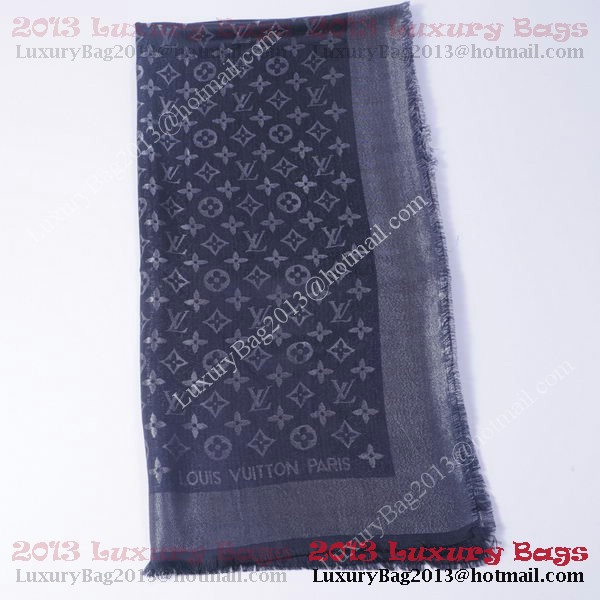 Louis Vuitton Scarves Cotton WJLV092 Black&Silver