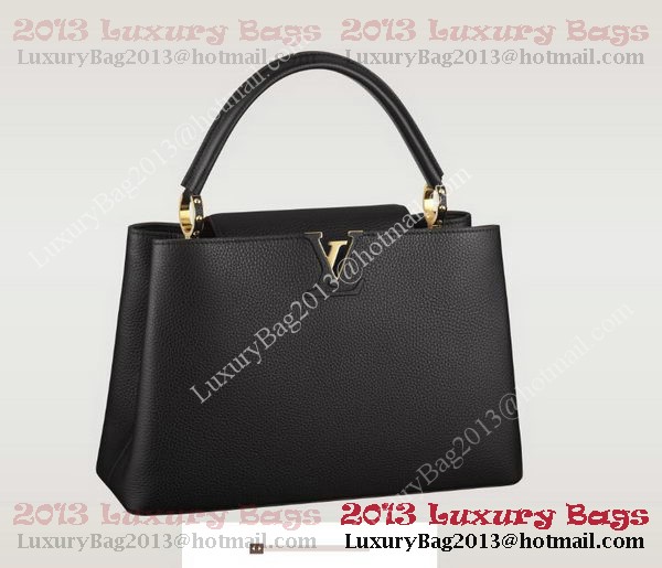 Louis Vuitton Elegant Capucines Bag MM M48864 Black