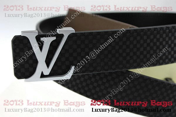 Louis Vuitton Belt LV2051 Black Silver