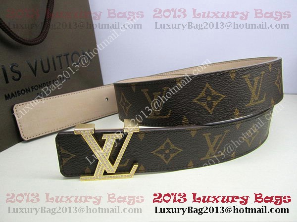 Louis Vuitton Monogram Canvas Belt LV2050 Gold