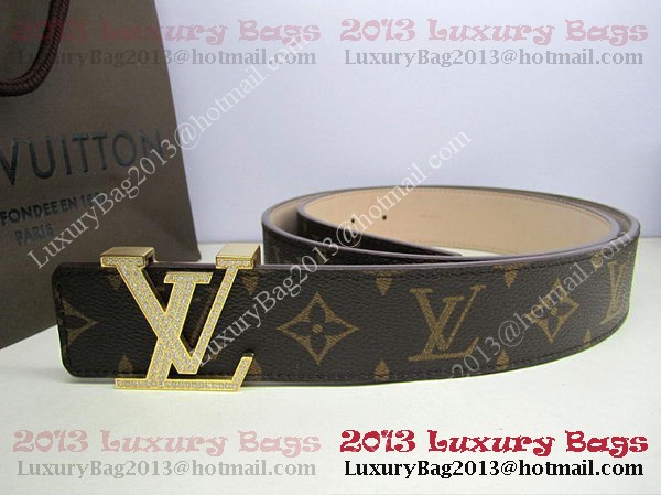 Louis Vuitton Monogram Canvas Belt LV2050 Gold