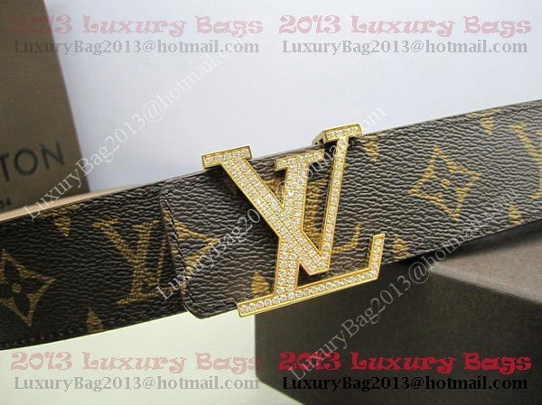 Louis Vuitton Monogram Canvas Belt LV2050 Gold