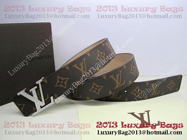 Louis Vuitton Monogram Canvas Belt LV2050 Silver