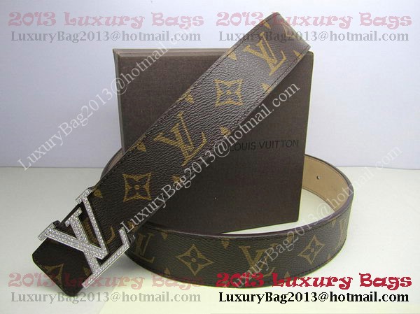 Louis Vuitton Monogram Canvas Belt LV2050 Silver