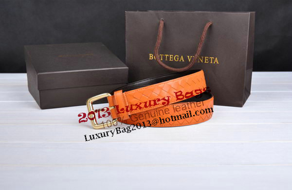 Bottega Veneta Intrecciato Nappa Belt 274483 Orange