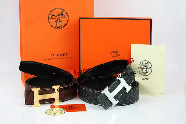 Hermes Belt Lizard Leather HB5326 Black