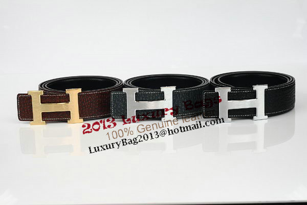 Hermes Belt Lizard Leather HB5326 Black