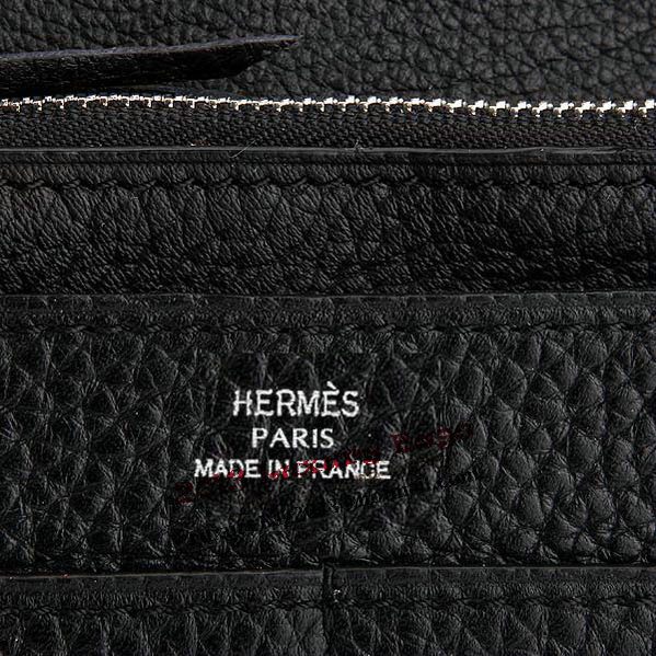 Hermes Dogon Combined Wallet A508 Black