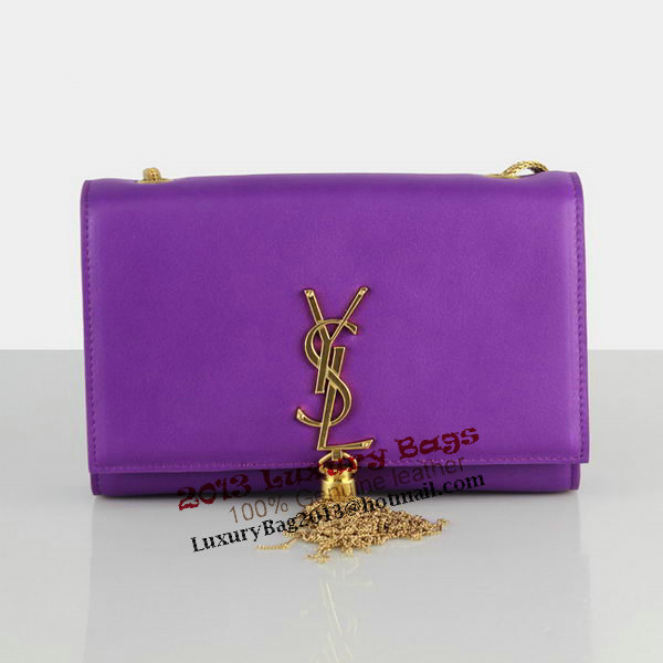 Yves Saint Laurent Monogramme Cross-body Shoulder Bag 66016 Purple