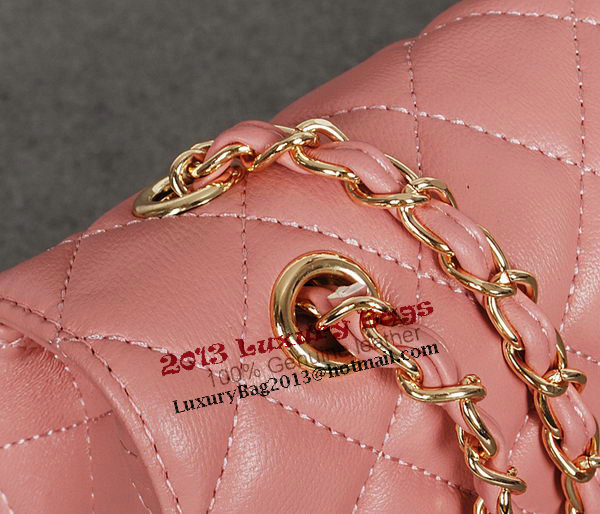 Chanel Classic Flap Bag 1113 Pink Sheep Leather Gold