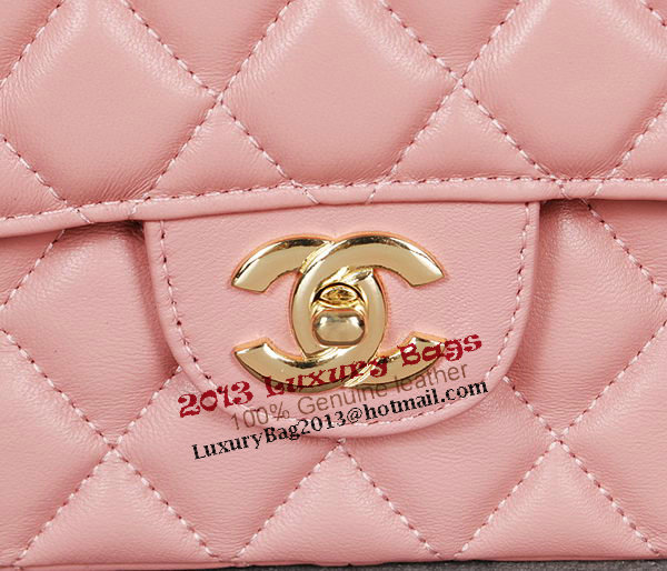 Chanel Classic Flap Bag 1113 Pink Sheep Leather Gold