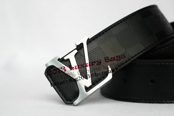 Louis Vuitton Black Leather Belt LV2057