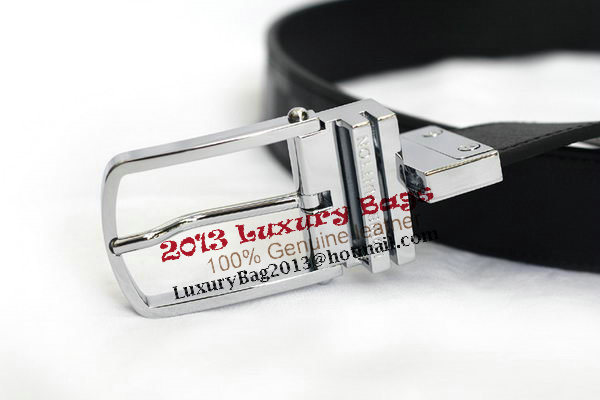 Louis Vuitton Black Leather Belt LV2058