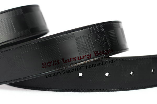 Louis Vuitton Black Leather Belt LV2058