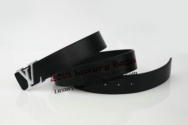 Louis Vuitton Black Leather Belt LV2060