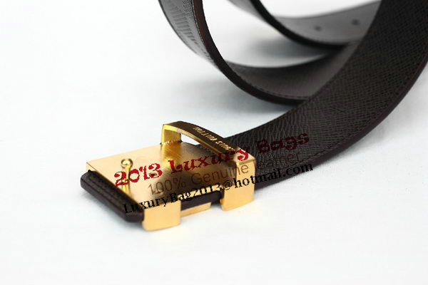 Louis Vuitton Brown Leather Belt LV2057