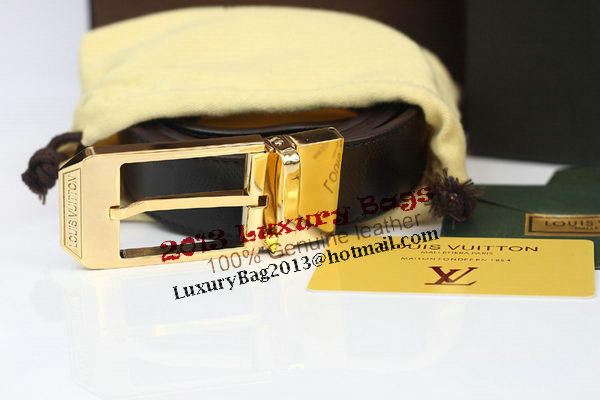 Louis Vuitton Brown Leather Belt LV2059