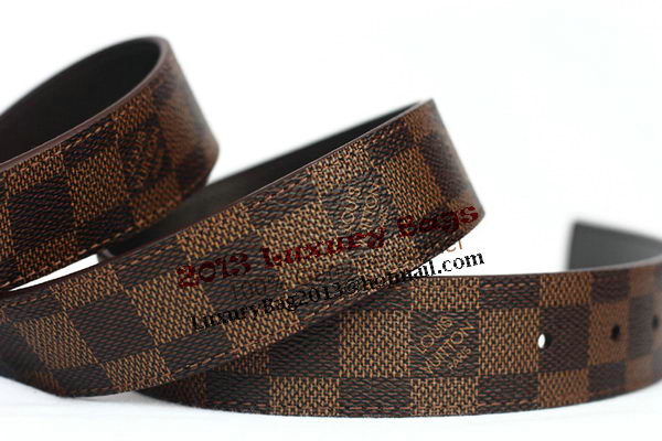 Louis Vuitton Damier Ebene Canvas Belt LV2061