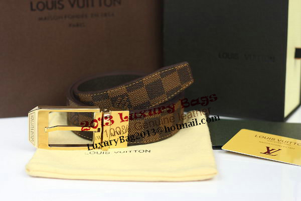 Louis Vuitton Damier Ebene Canvas Belt LV2063