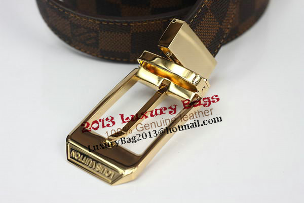 Louis Vuitton Damier Ebene Canvas Belt LV2063