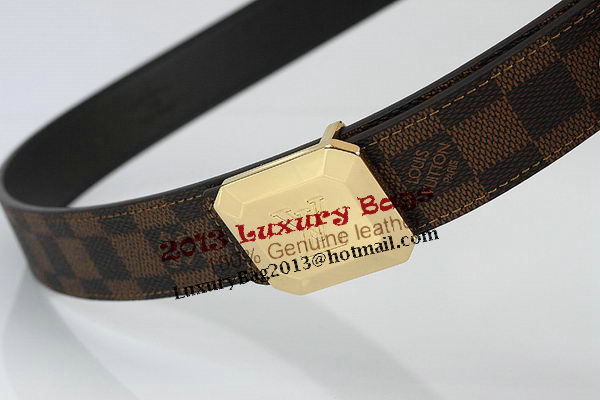 Louis Vuitton Damier Ebene Canvas Belt LV2065