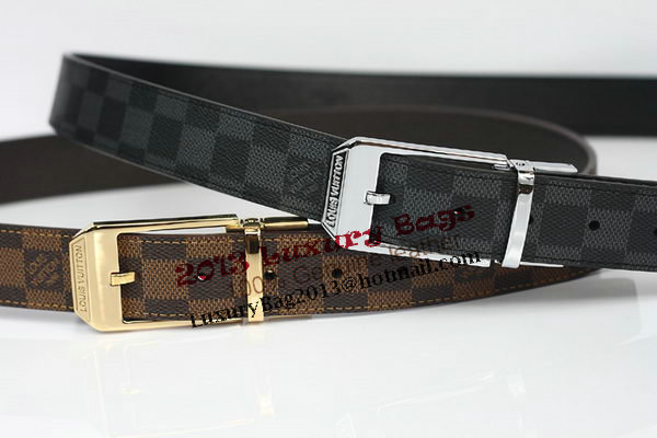 Louis Vuitton Damier Graphite Canvas Belt LV2063