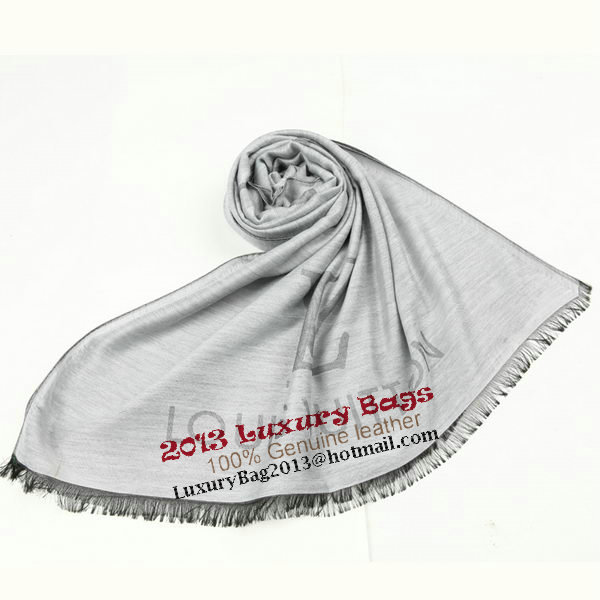 Louis Vuitton Scarves Silk WJLV094 Light Gray