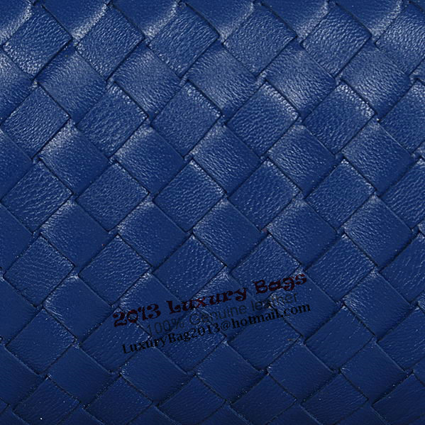 Bottega Veneta Intrecciato Sheepskin Impero Ayers Knot Clutch 11308 RoyalBlue