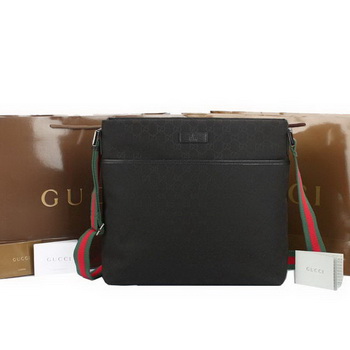 Gucci GG Canvas Medium Messenger Bag 189751 Black