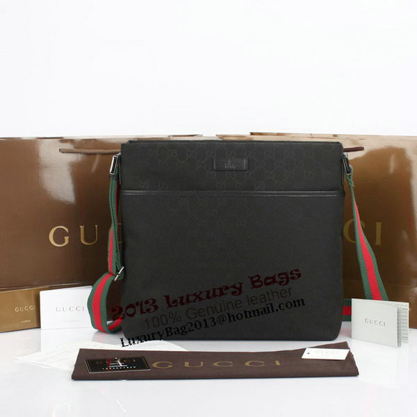 Gucci GG Canvas Medium Messenger Bag 189751 Black