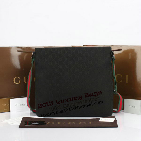 Gucci GG Canvas Medium Messenger Bag 189751 Black