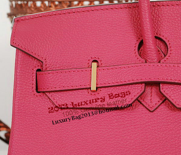 Hermes Birkin 35CM Tote Bag Rose Clemence Leather H35 Gold