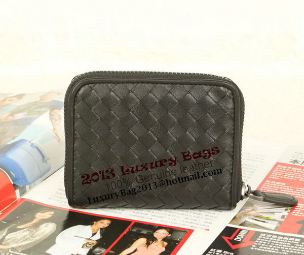 Bottega Veneta Intrecciato Nappa Mini Wallet 5818 Black