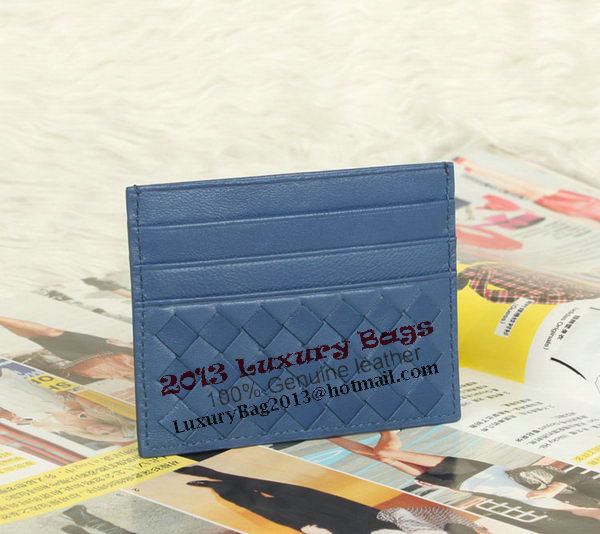 Bottega Veneta Intrecciato VN Card Case 5811 Blue