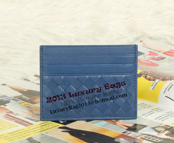 Bottega Veneta Intrecciato VN Card Case 5811 Blue