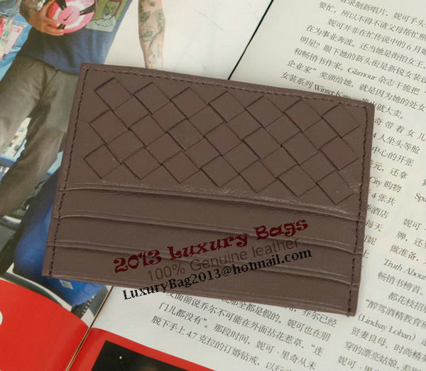 Bottega Veneta Intrecciato VN Card Case 5811 Purple