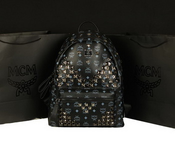 MCM Stark Backpack Jumbo in Calf Leather 8100 Black