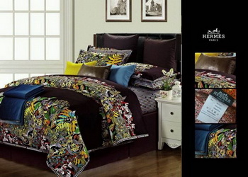 Replica HERMES Bedclothes Four Pieces Set_D