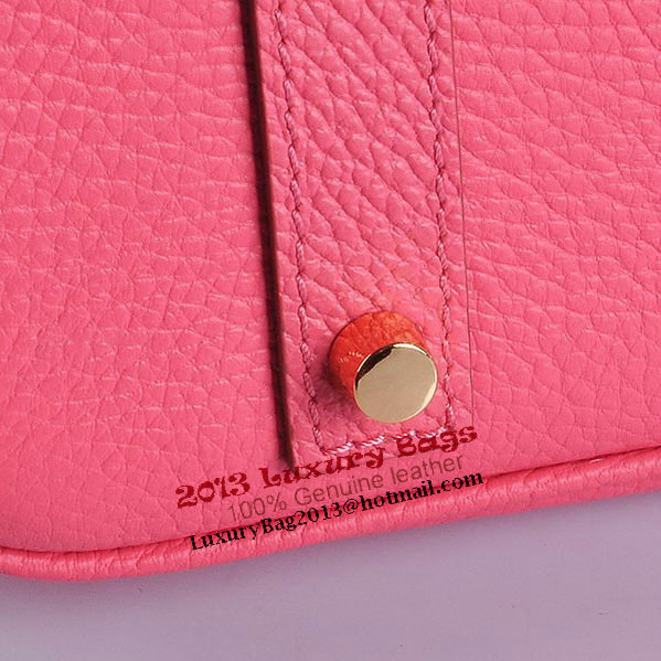 Hermes Birkin 35CM Tote Bag Pink Grainy Leather H6089 Gold