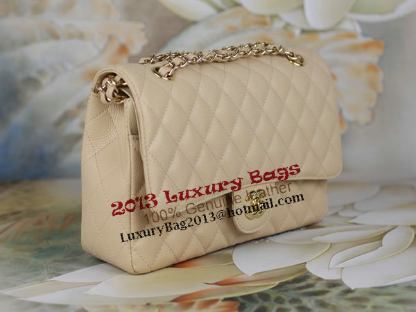 Chanel 2.55 Series Classic Flap Bag 1112 Apricot Cannage Pattern Original Leather Gold