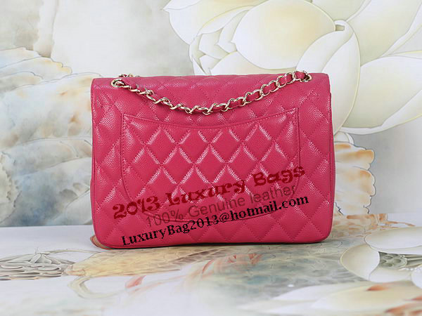 Chanel Classic Flap Bag 1113 Rose Original Cannage Pattern Leather Gold