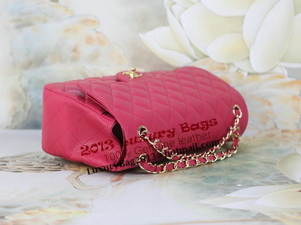 Chanel Classic Flap Bag 1113 Rose Original Cannage Pattern Leather Gold