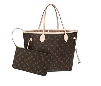 Louis Vuitton Monogram Canvas Neverfull MM M40995 Beige